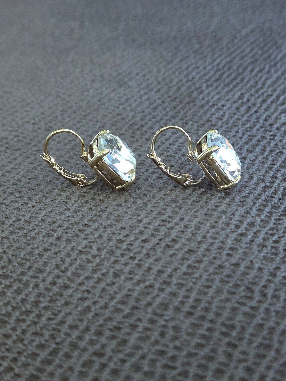 Kate Spade♠️ Clear Faceted Crystal💎 Cushion Earrings - Picture 12 of 16
